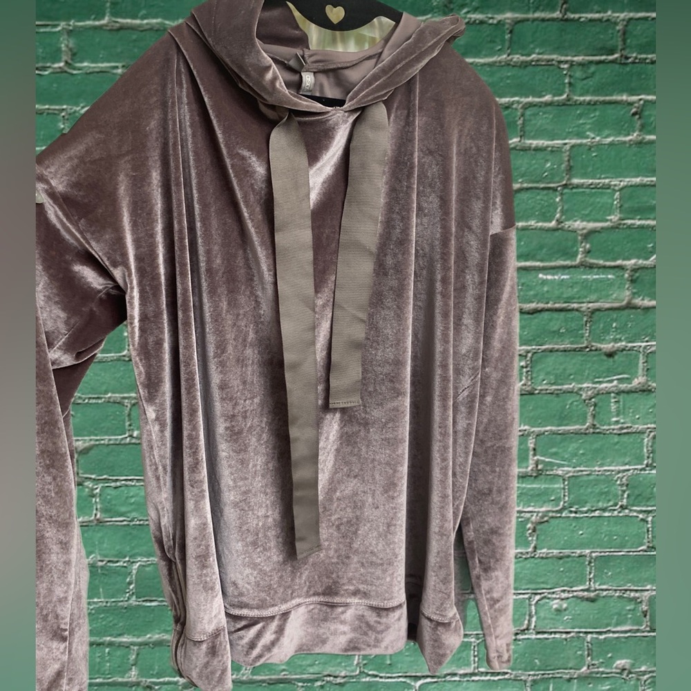 Velvet gray hoodie